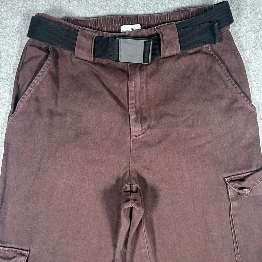 TNA Cargo Pants Women Medium Brown Supply Cargo Gorpcore Utility Streetwear - Picture 9 of 16